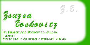 zsuzsa boskovitz business card